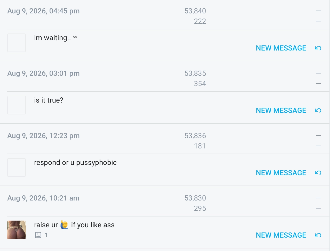 Current management mass-message example one