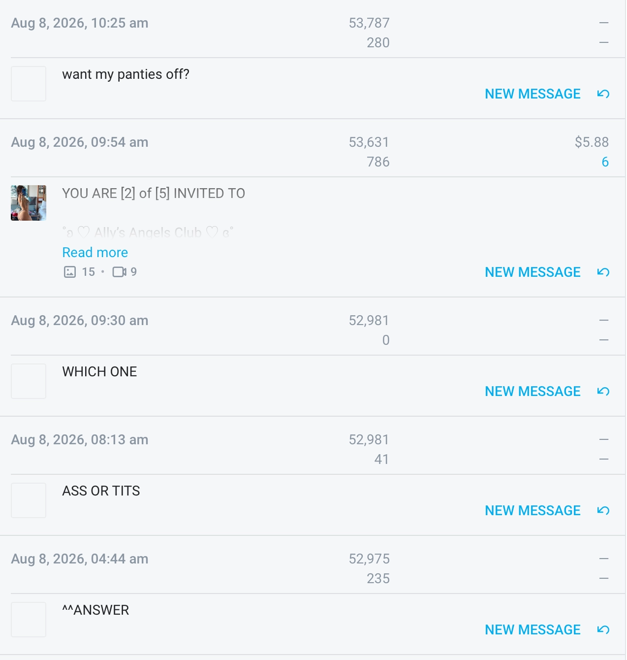 Current management mass-message example two