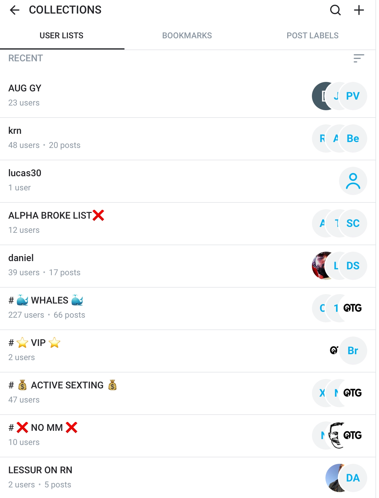 Current management listing example one