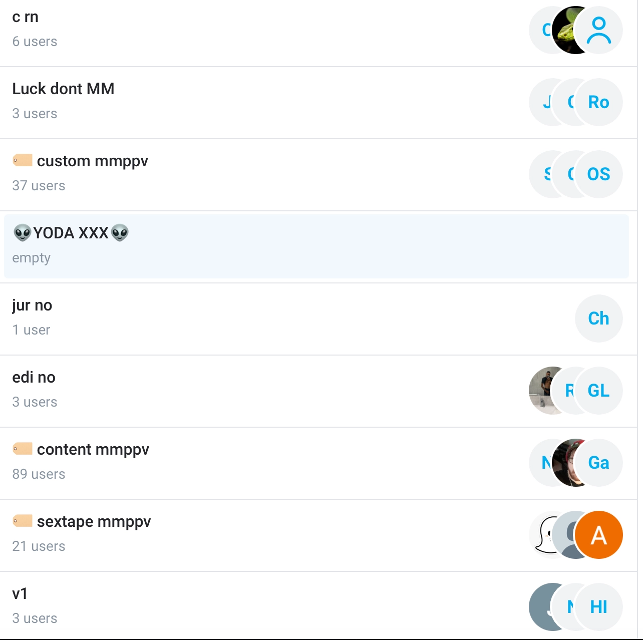 Current management listing example two